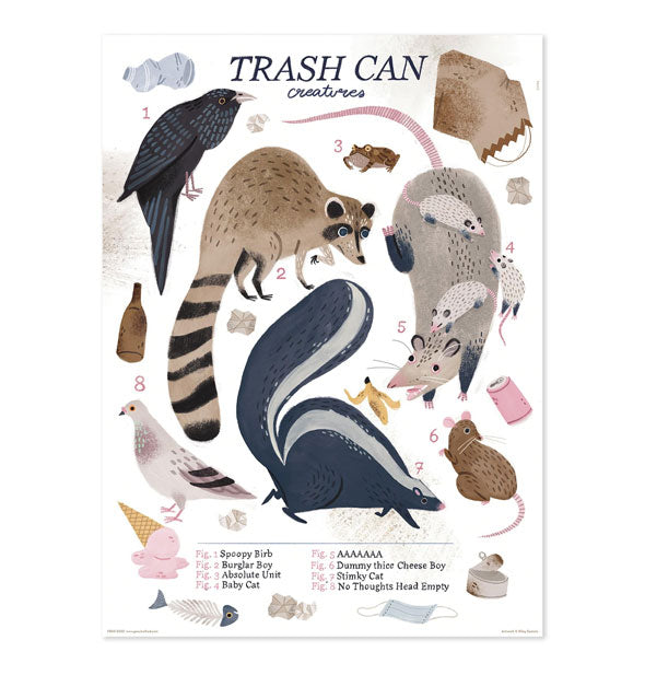 The completed Trash Can Creatures jigsaw puzzle image