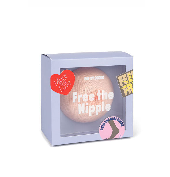 Package of light-toned Free the Nipple socks