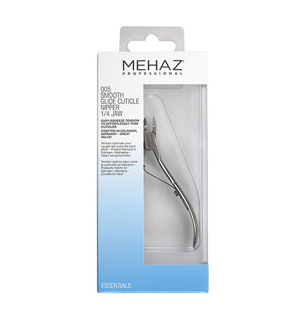 Mehaz Smooth Glide Cuticle Nipper in packaging