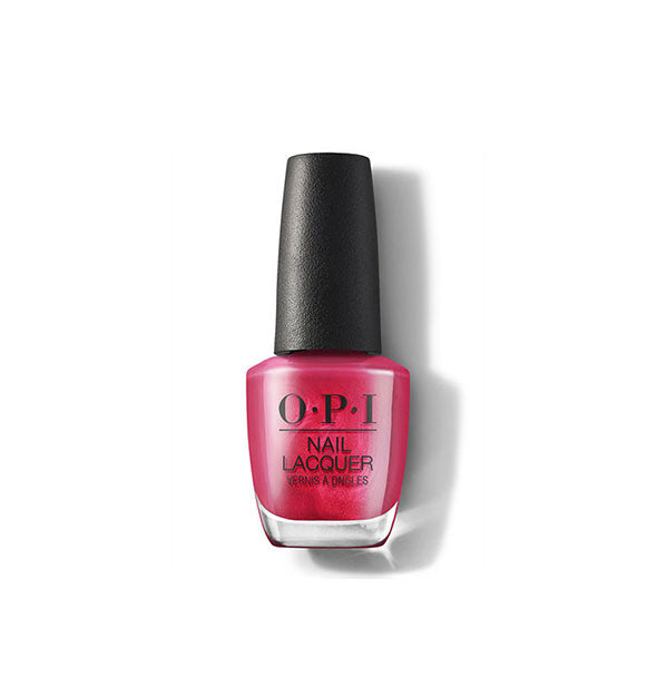 Bottle of shimmery reddish-pink OPI Nail Lacquer
