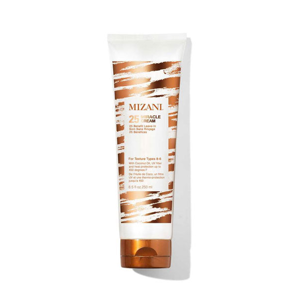 8.5 ounce bottle of Mizani 25 Miracle Cream