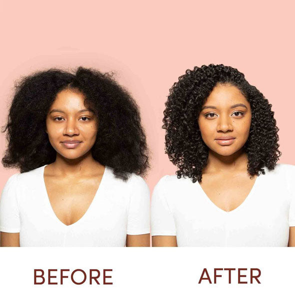 Before and after using Mizani 25 Miracle Nourishing Oil