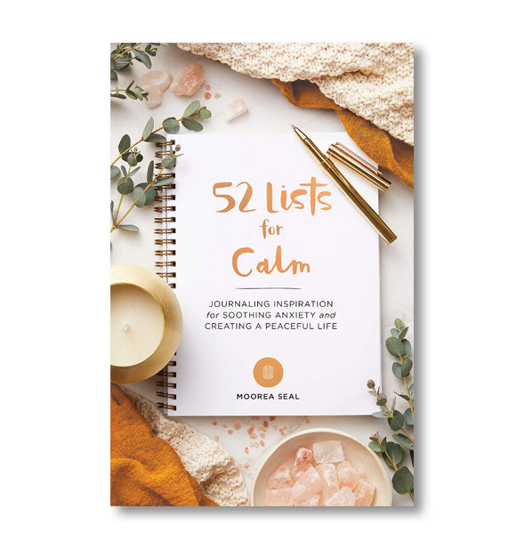 Cover of 52 Lists for Calm: Journaling Inspiration for Soothing Anxiety and Creating a Peaceful Life