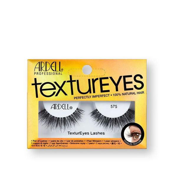 Pack of Ardell Professional TexturEyes Perfectly Imperfect 100% Natural Hair false eylashes in style #575