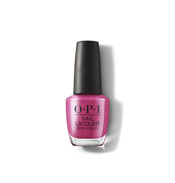 Bottle of magenta-colored OPI Nail Lacquer