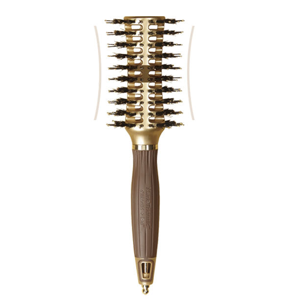 Olivia Garden NanoThermic Contour Vent Combo Brush 2-3/4 inches.