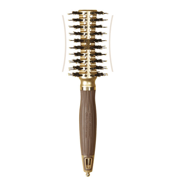 Olivia Garden NanoThermic Contour Vent Combo Brush 2-1/4 inches.