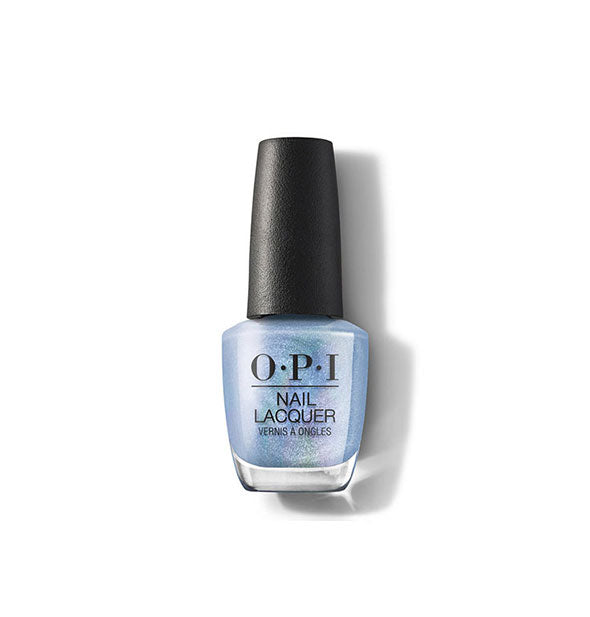 Bottle of iridescent shimmery blue OPI Nail Lacquer