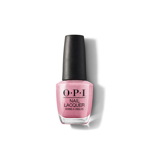 Bottle of pearlescent muted pink OPI Nail Lacquer