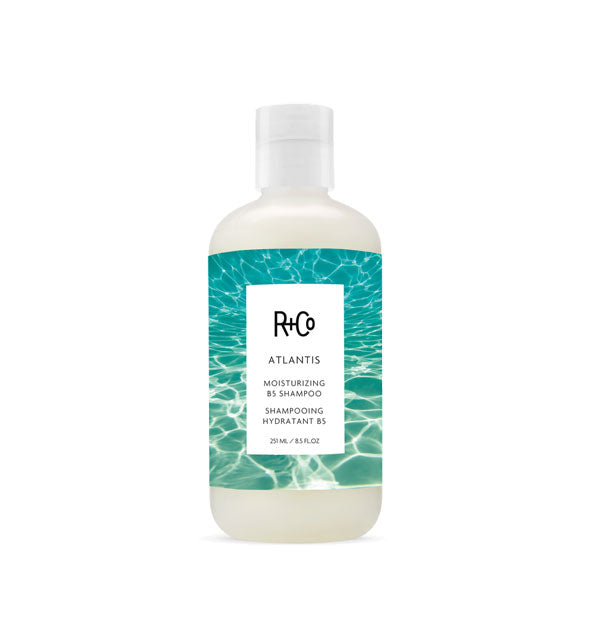 8.5 ounce bottle of R+Co Atlantis Moisturizing B5 Shampoo