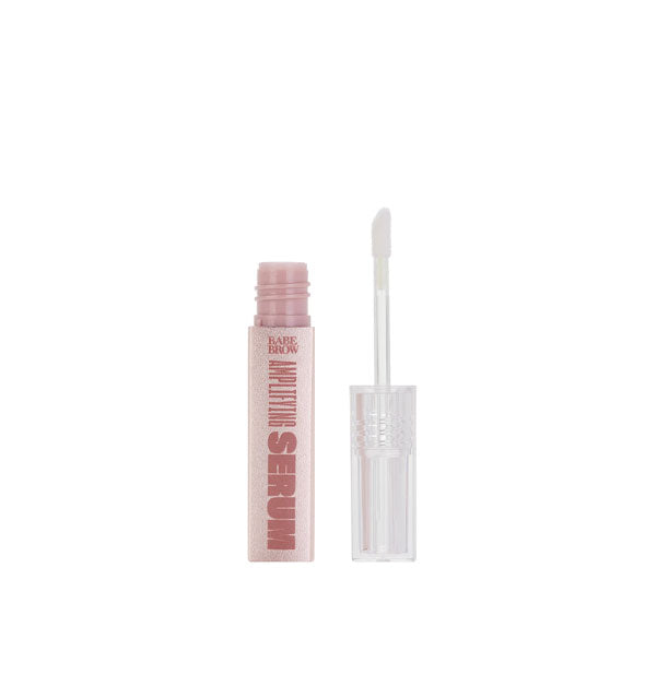 Small tube of Babe Brow Amplifying Serum with applicator cap removed