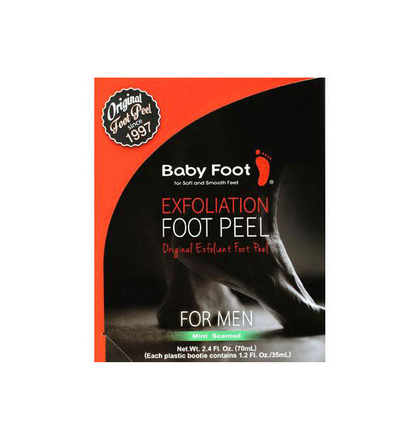 Baby Foot Exfoliation Foot Peel for Men packaging