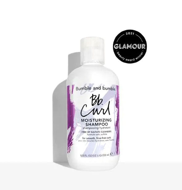 8.5 ounce bottle of Bumble and bumble Curl Moisturizing Shampoo