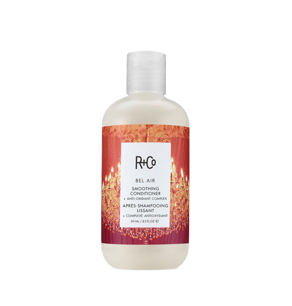 8.5 ounce bottle of R+Co Bel Air Smoothing Conditioner + Anti-Oxidant Complex