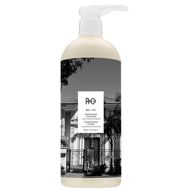 33.8 ounce bottle of R+Co Bel Air Smoothing Shampoo + Anti-Oxidant Complex