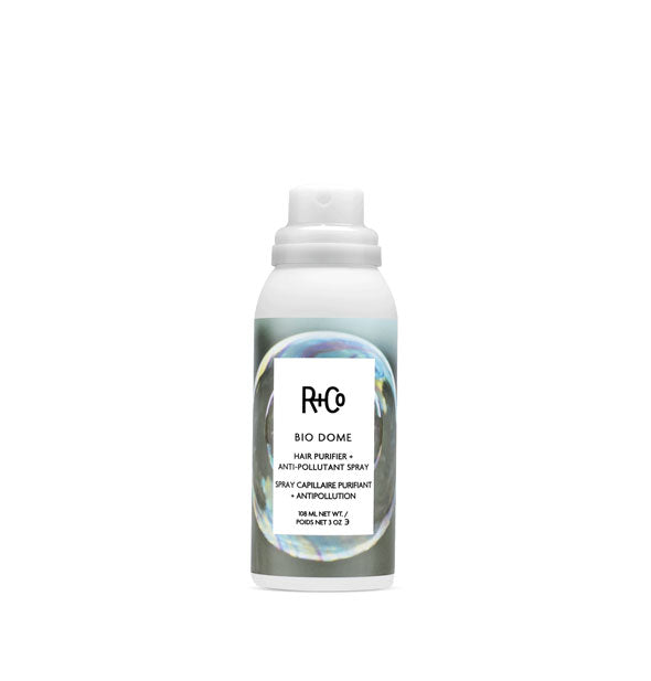 3 ounce can of R+Co Bio Dome Hair Purifier + Anti-Pollutant Spray
