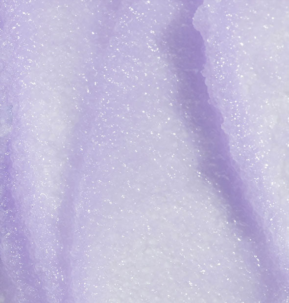 Closeup of purple sugar body scrub