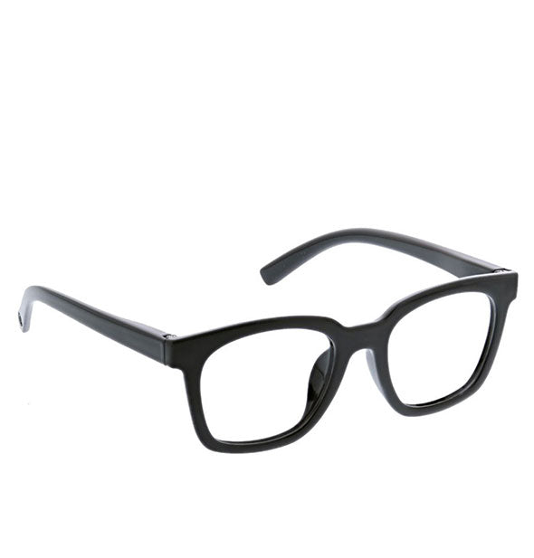 Angled view of Peepers To the Max Readers in Black.
