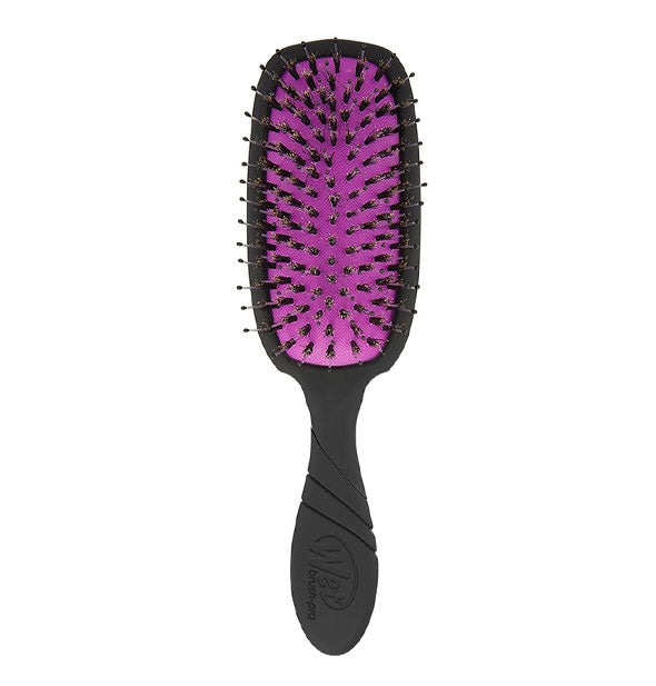 Black hairbrush with purple paddle