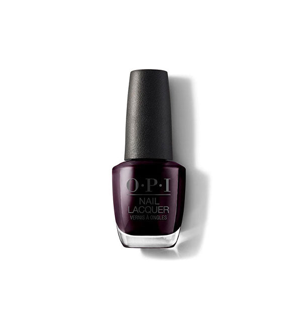 Bottle of dark purple OPI Nail Lacquer