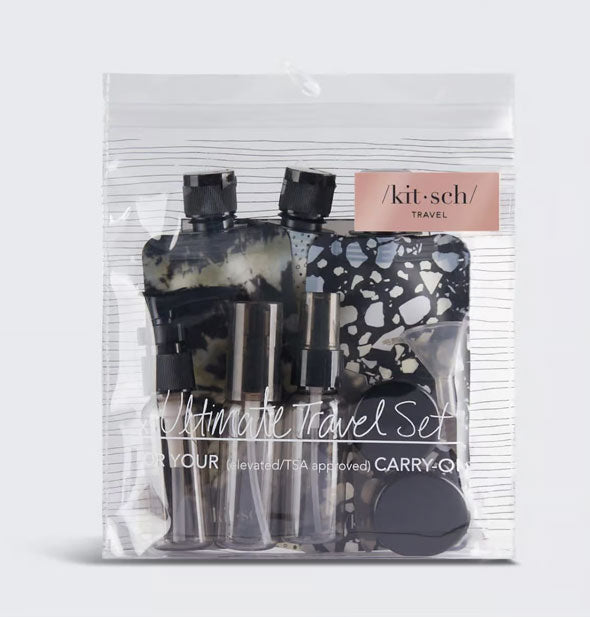 Ultimate Travel Set by Kitsch in Black & Ivory