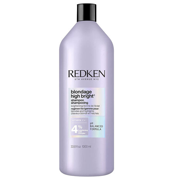 33.8 ounce bottle of Redken Blondage High Bright Shampoo