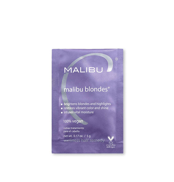 Purple packet of Malibu Blondes additive