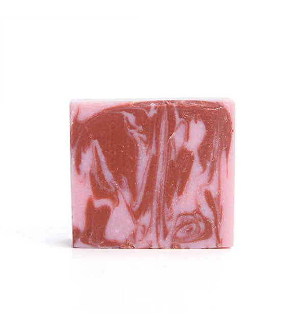 Dark and light pink swirl bar soap