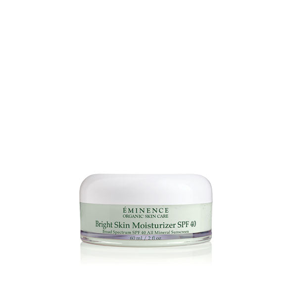 2 ounce pot of Eminence Organic Skin Care Bright Skin Moisturizer with SPF 40