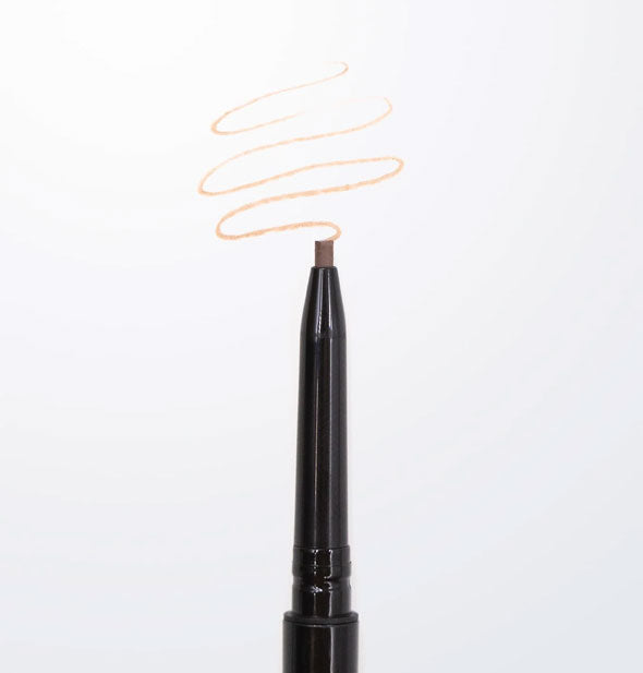 Brow Defining Pencil in Brown with sample squiggle drawn