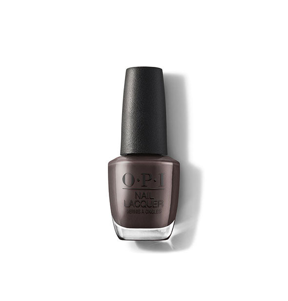 Bottle of dark brown OPI Nail Lacquer