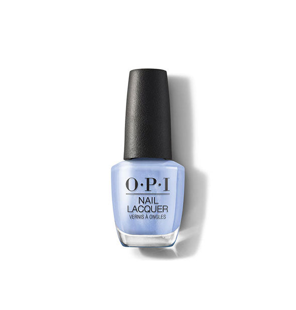 Bottle of light blue OPI Nail Lacquer
