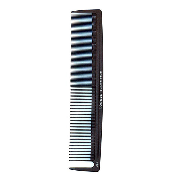 Black Cricket Carbon comb with two different bristle densities