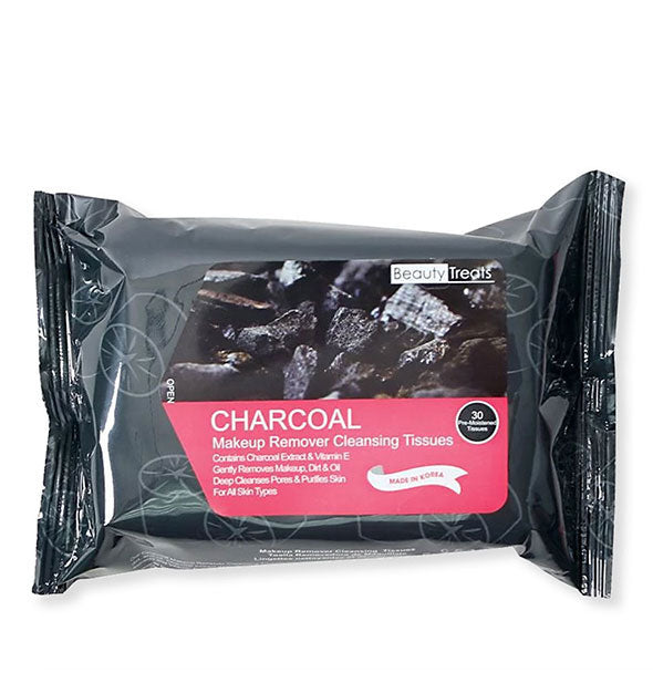 Beauty Treats Charcoal Makeup Remover Cleansing Tissues
