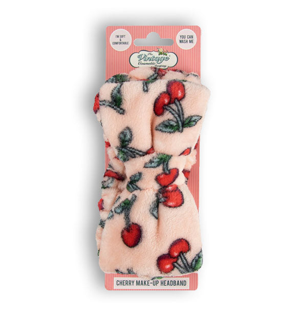 Cherry Makeup Headband by The Vintage Cosmetic Company on blister card