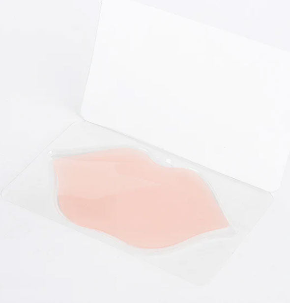 Lip-shaped beauty patch on clear film
