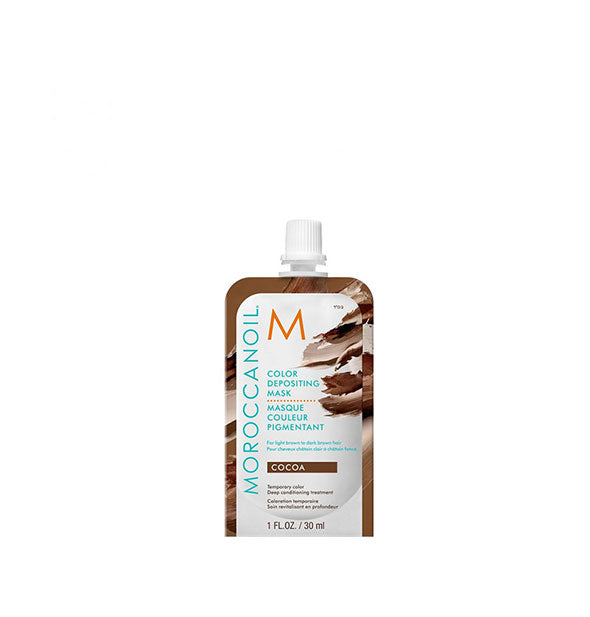 1 ounce pack of Moroccanoil Color Depositing Mask in Cocoa
