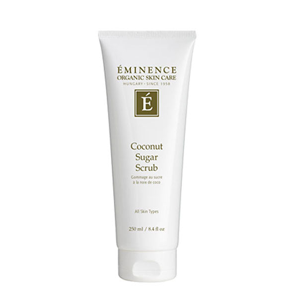 8.4 ounce bottle of Eminence Organic Skin Care Coconut Sugar Scrub