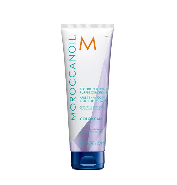6.7 ounce bottle of Moroccanoil Blonde Perfecting Purple Conditioner for Color Care