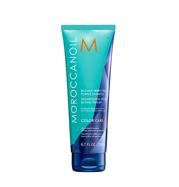 6.7 ounce bottle of Moroccanoil Blonde Perfecting Purple Shampoo
