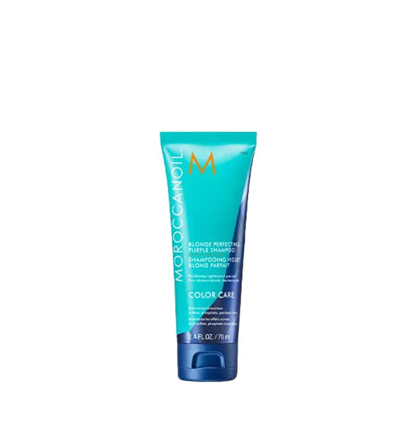 2.4 ounce bottle of Moroccanoil Blonde Perfecting Purple Shampoo