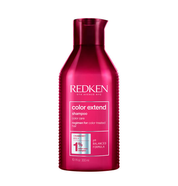 Fuchsia-colored 10.1 ounce bottle of Redken Color Extend Shampoo