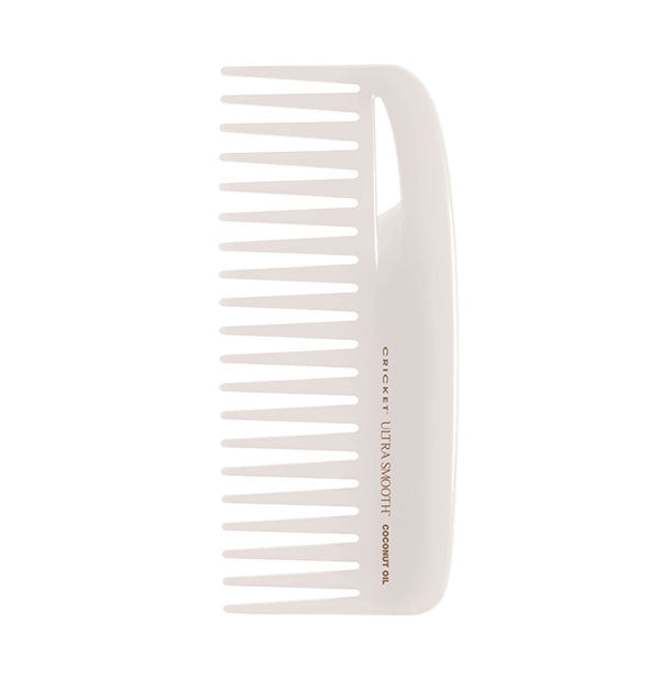 White Ultra Smooth Coconut Oil Comb Conditioning