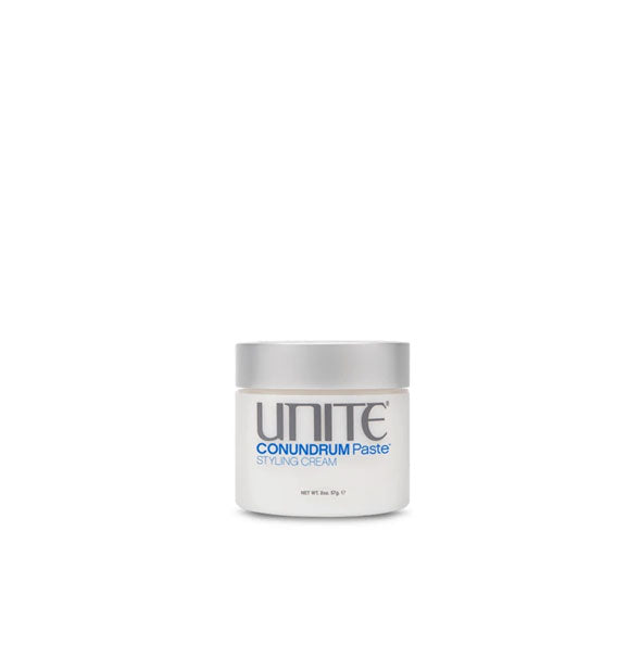2 ounce pot of Unite CONUNDRUM Paste Styling Cream