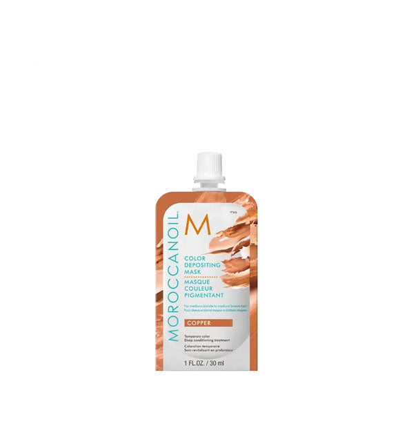1 ounce pack of Moroccanoil Color Depositing Mask in Copper