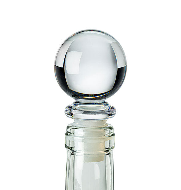 Acrylic ball bottle stopper