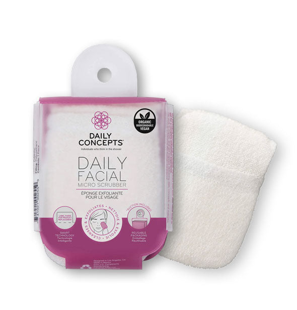 Daily Concepts Daily Facial Micro Scrubber with packaging