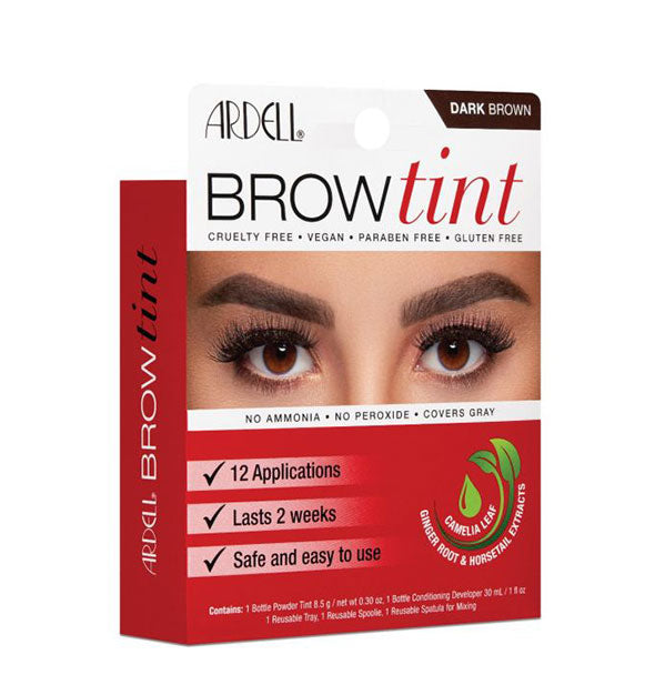 Dark Brown Brow Tint Kit 12 Applictions 
