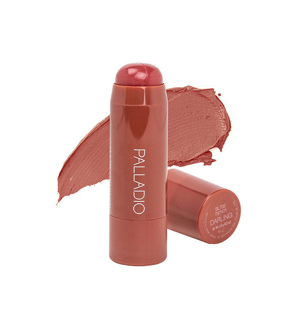 Palladio Cheek & Lip Tint in the shade Darling with color swatch behind