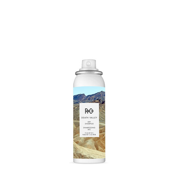 1.6 ounce can of R+Co Death Valley Dry Shampoo
